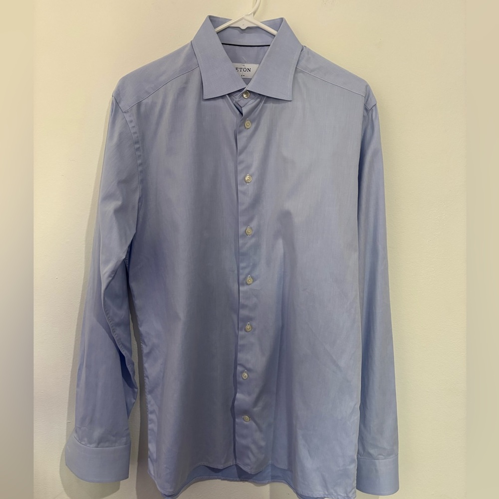 ETON Slim Blue Dress Shirt 16.5/42